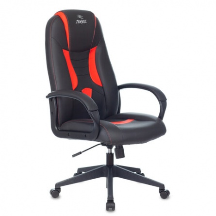 Кресло компьютерное ZOMBIE 8, экокожа, черное/красное, 1583068 фото 1
