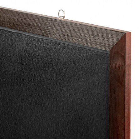 Доска для мела магнитная 90х120 см, черная, деревянная окрашенная рамка, Россия, BRAUBERG, 236893 фото 3