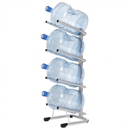 Стеллаж для хранения воды HOT FROST, на 4 бутыли, металл, серебристый, 250900402 фото 1