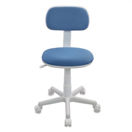 Кресло детское CH-W201NX, без подлокотников, пластик белый, голубое, 477004 фото 3