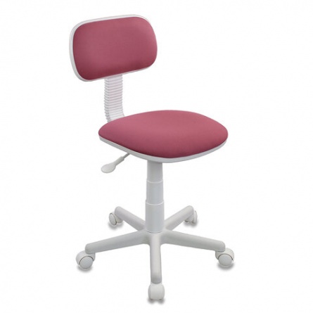 Кресло детское CH-W201NX, без подлокотников, пластик белый, розовое, 477005 фото 1