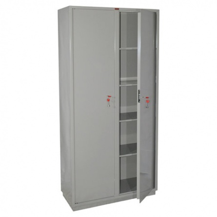 Шкаф металлический для документов КБС-10, (1850х880х390 мм; 90 кг), 2 отделения, сварной фото 1