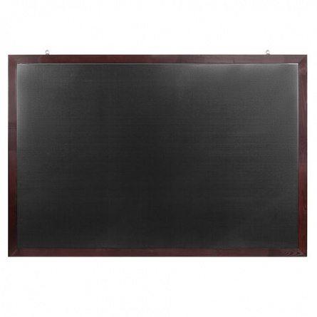 Доска для мела магнитная 100х150 см, черная, деревянная окрашенная рамка, Россия, BRAUBERG, 236895 фото 1