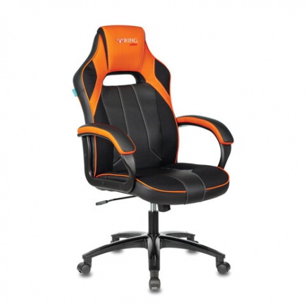 Кресло компьютерное Zombie VIKING 2 AERO, экокожа/ткань, черное/оранжевое, 1364177 фото 1