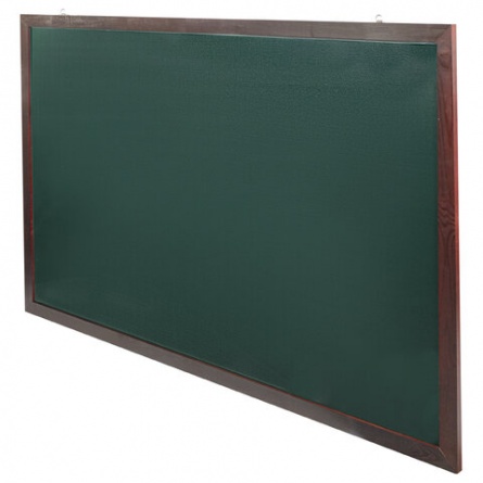 Доска для мела магнитная 100х150 см, зеленая, деревянная окрашенная рамка, Россия, BRAUBERG, 236894 фото 2
