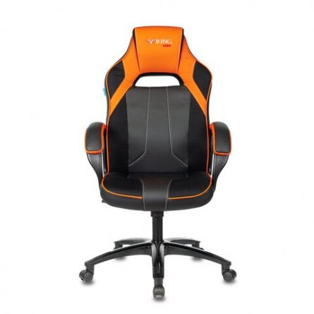 Кресло компьютерное Zombie VIKING 2 AERO, экокожа/ткань, черное/оранжевое, 1364177 фото 3
