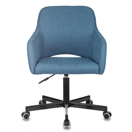 Кресло CH-380M, пятилучие металлическое, ткань, серо-голубое, 1430562 фото 3