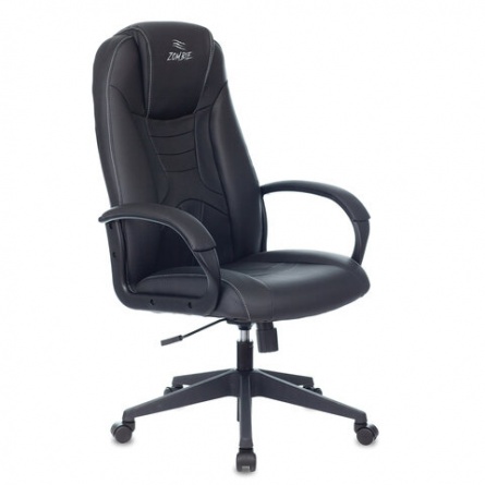 Кресло компьютерное ZOMBIE 8, экокожа, черное, 1583069 фото 1