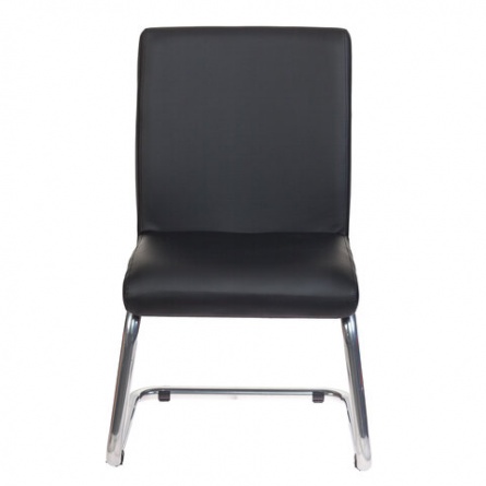 Кресло для приемных и переговорных CH-250-V, хром, экокожа, черное, 1098331 фото 3