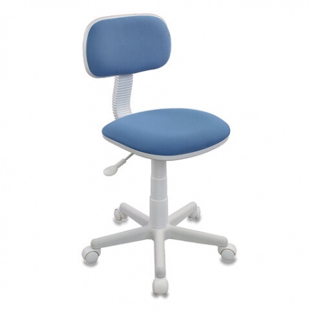 Кресло детское CH-W201NX, без подлокотников, пластик белый, голубое, 477004 фото 1