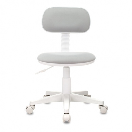 Кресло детское CH-W201NX, без подлокотников, пластик белый, серое, 477006 фото 3