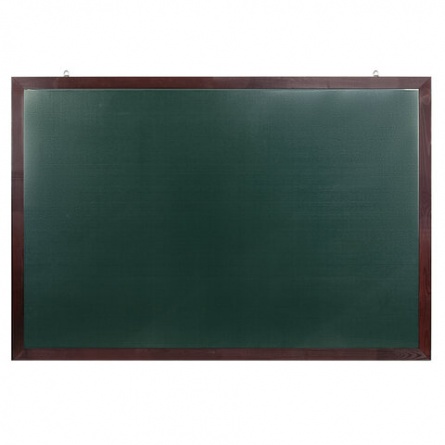 Доска для мела магнитная 100х150 см, зеленая, деревянная окрашенная рамка, Россия, BRAUBERG, 236894 фото 1
