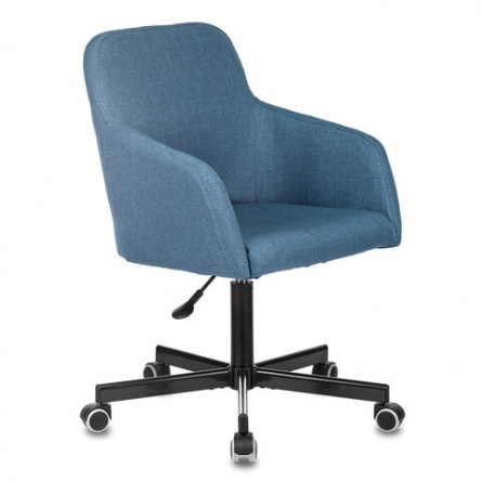 Кресло CH-380M, пятилучие металлическое, ткань, серо-голубое, 1430562 фото 1
