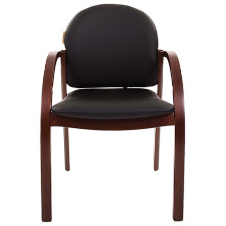 Кресло для приемных и переговорных CH-659, экокожа, черное матовое, 6066646 фото 3
