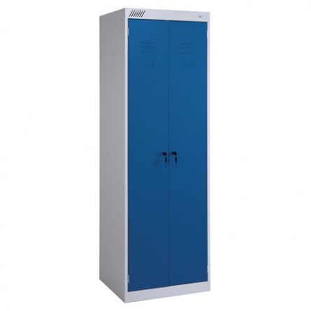 Шкаф металлический для одежды ШРК-22-800, двухсекционный, 1850х800х500 мм, 34 кг, разборный фото 2